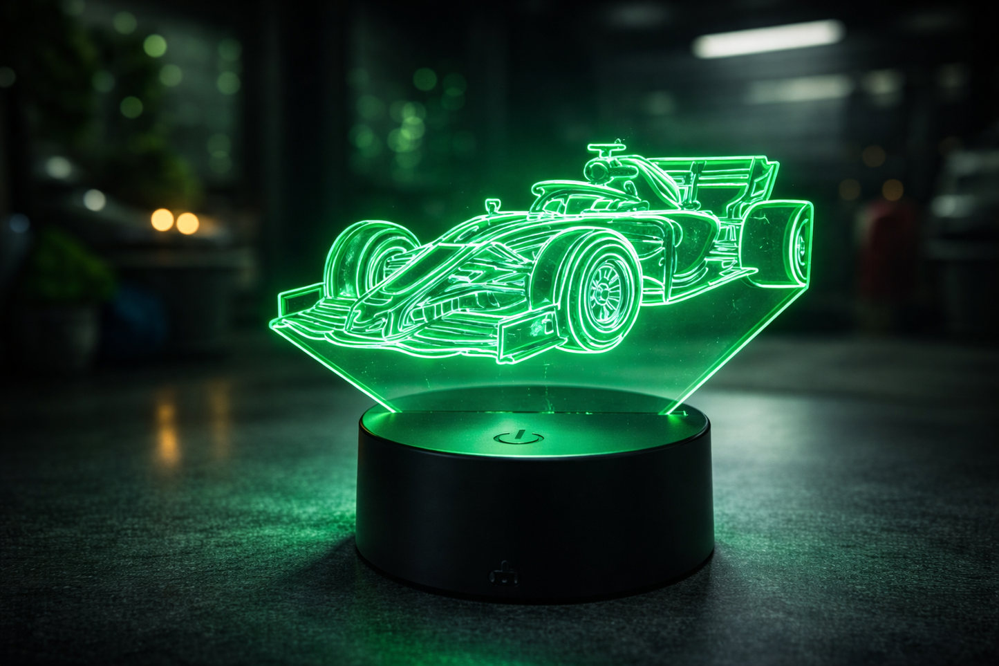 Lampă LED 3D Mașină de Formula 1 – Iluminare Multicolor Design Racing