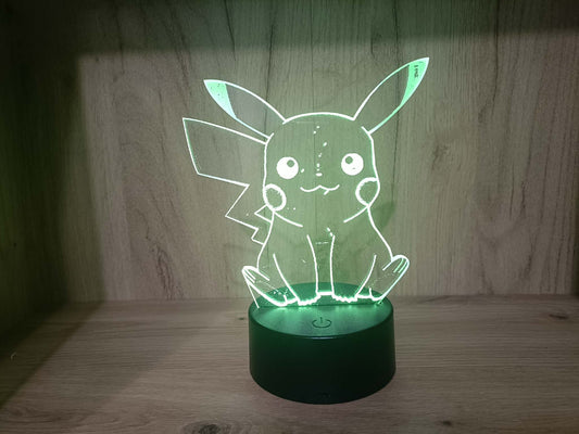 Lampă LED 3D Pikachu
